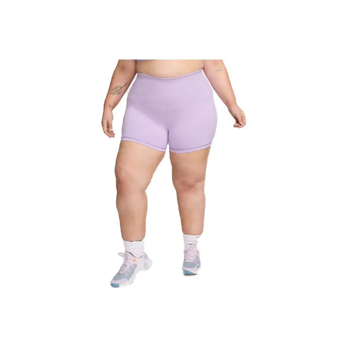 Nike One Rib Women's High-Waisted 5' Biker Shorts Plus Size-0