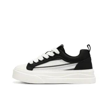 SUPEREDGE Cushioning, Impact Resistant, Abrasion Resistant Low Top Skateboard Shoes Men's Black