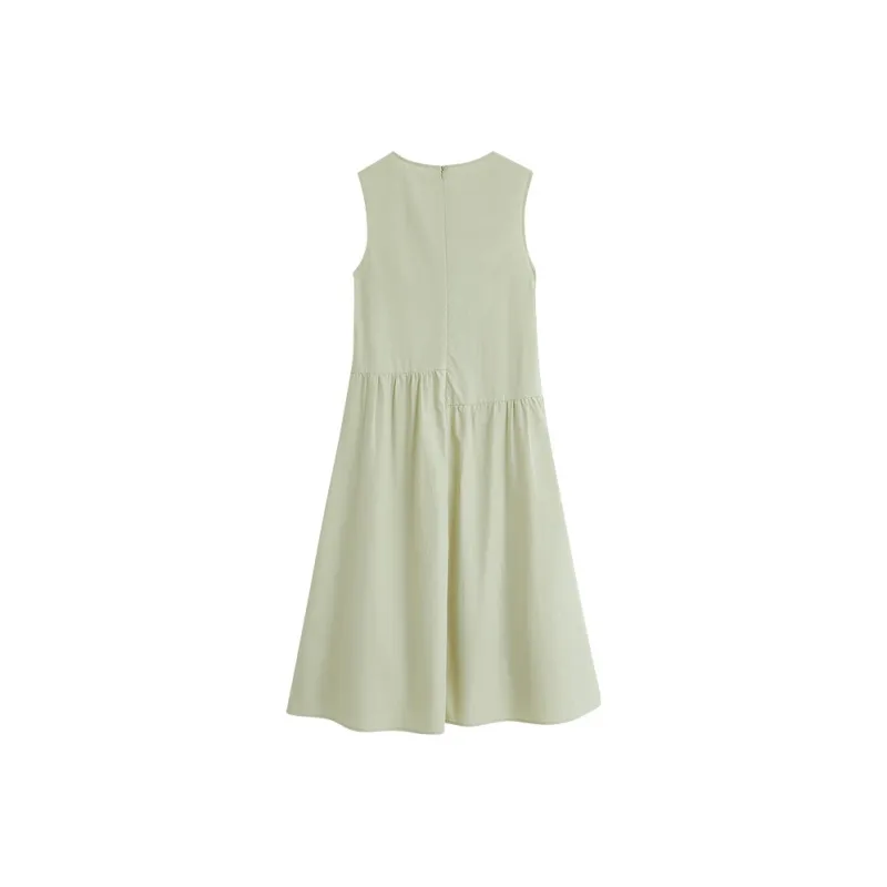 Inman Sleeveless Dresses Women's Light Pea Green-1