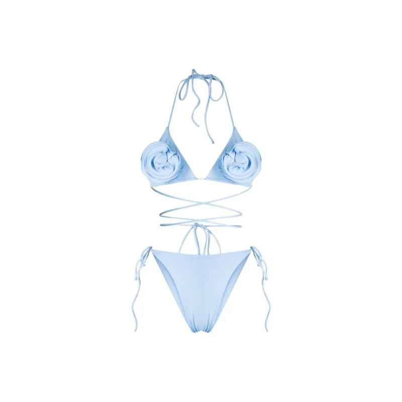 Magda Butrym Floral appliqué Bikini Top-0