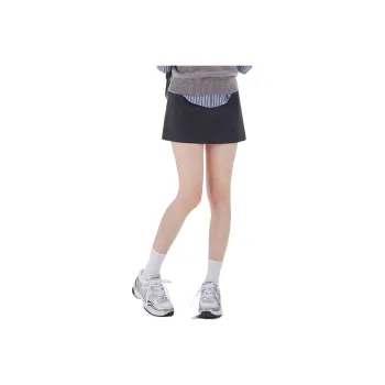 DEAR DEER PUFF Casual Short Skirts Women's Gray Black