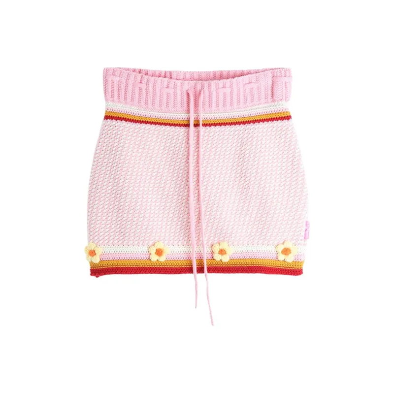 LALABOBO Casual Short Skirts Women's Pink-0