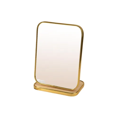 JIXUAN Minimalist Style Portable Large Size Rotatable Home Use Wooden Desktop Foldable Mirror