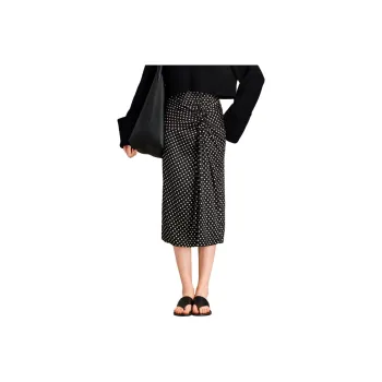 HAVVA Casual Long Skirts Women's Polka Dot