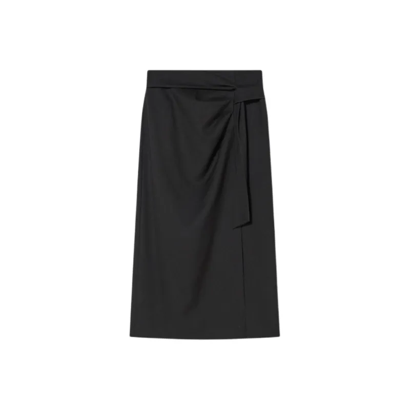 Goodland Casual Long Skirts Women's Black-0