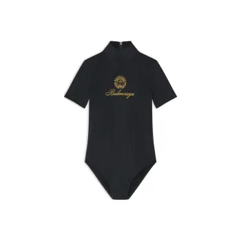 Balenciaga One piece Swimsuit Regular Fit Women's Black