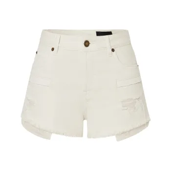MOCO Denim Shorts Women's White