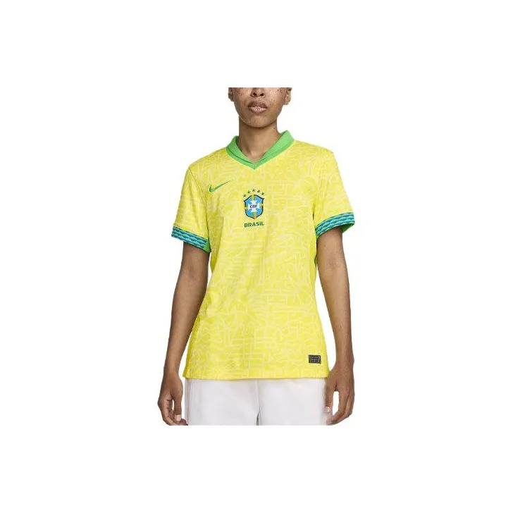 Nike Brazil 2024 Stadium Home Women's Nike Dri FIT Soccer Replica Jersey-0