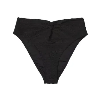 Victoria's Secret PINK Mix & Match High-Waist Twist Cheeky Bikini Bottom/B Swimming Shorts Women's Black