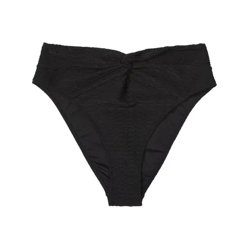 Victoria's Secret PINK Mix & Match High-Waist Twist Cheeky Bikini Bottom/B Swimming Shorts Women's Black