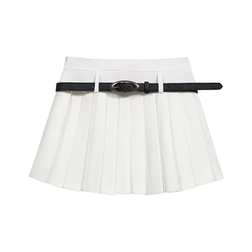 AHDO Casual Short Skirts Women's White