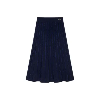 DKNY Casual Long Skirt Women's Navy Blue