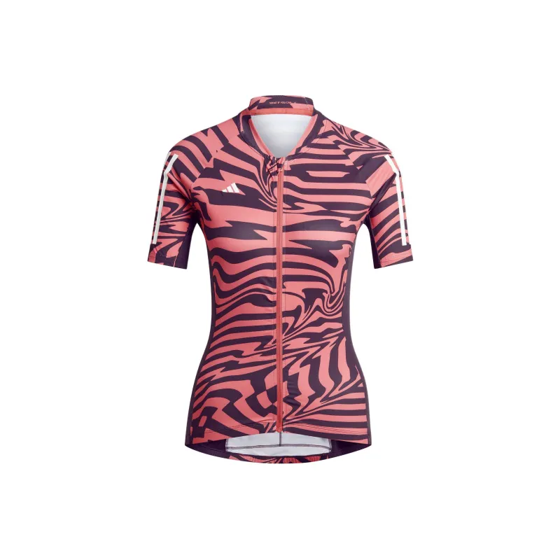 Adidas Free Shipping With AdiClub Essentials 3 Stripes Fast Zebra Cycling Jersey-0