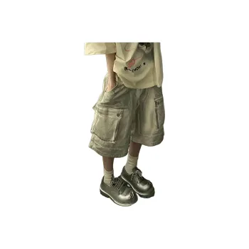 COMOWA Denim Shorts Unisex White