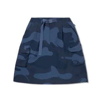 LiNing Casual Short Skirts Women's Camouflage Blue