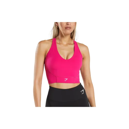 GYMSHARK CROP MESH TANK Sport Vests Women's Magenta