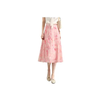 【dme】 Casual Long Skirts Women's Light Pink