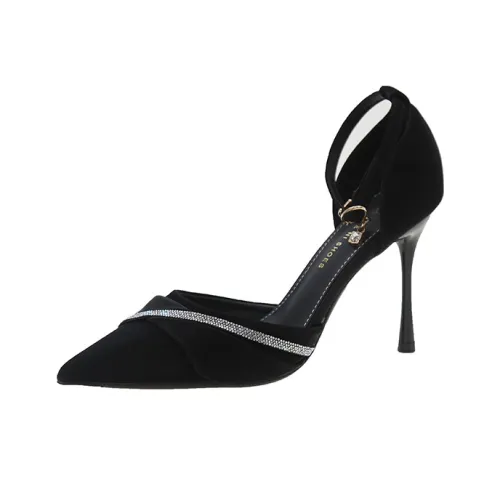 TELENT Slim Heel High Heels Women's Black