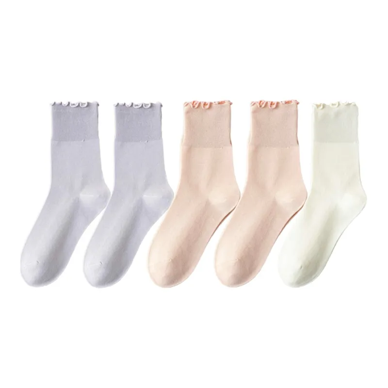 MIIOW Mid Calf Socks Women's 5 Pack-9