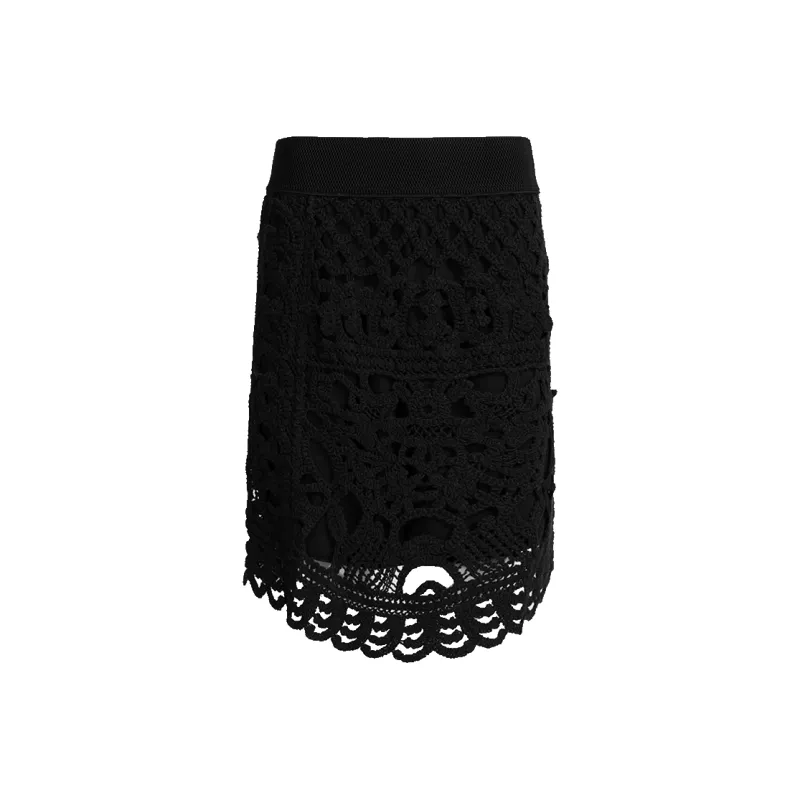 LIZZY Casual Short Skirts Women's Black-0