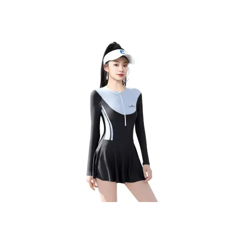 Youyou One Piece Swimsuits Women's Black