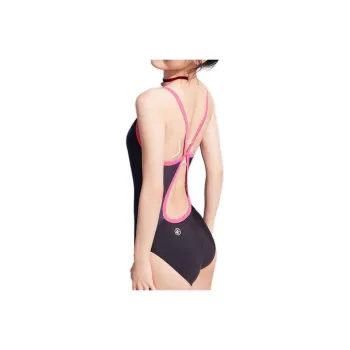 ZOKE x SANLIOU LIANMINGKUAN One-piece Swimsuit Women's Black Rose Red
