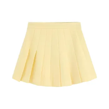 Bebe Casual Short Skirts Women's Light Yellow
