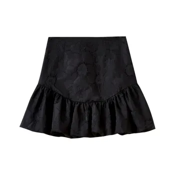 SHUIYUNJIAN Casual Short Skirts Women's Black