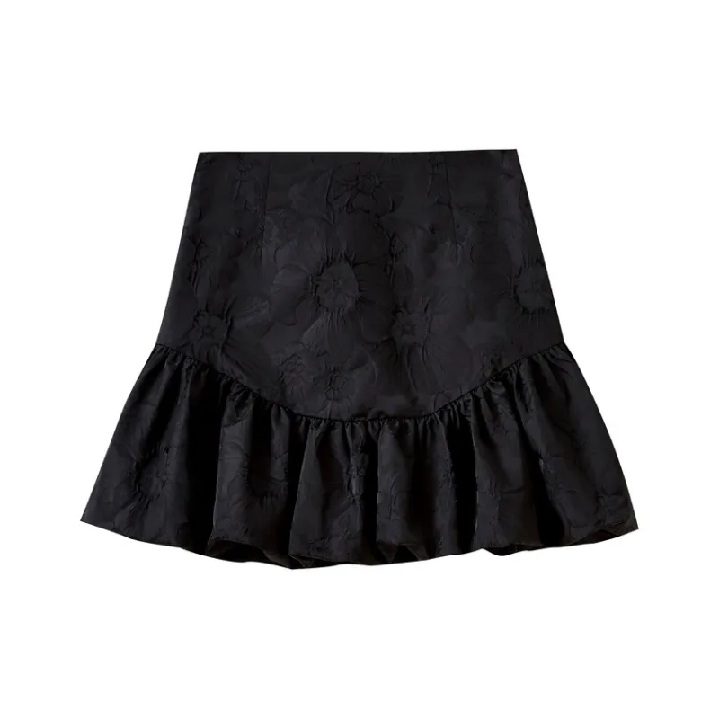 SHUIYUNJIAN Casual Short Skirts Women's Black-0
