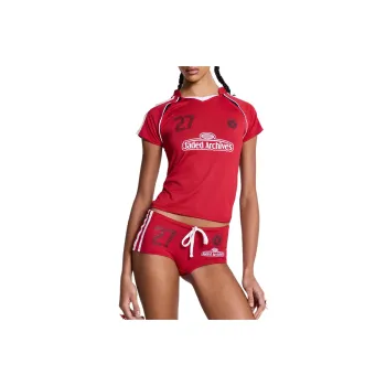 Jaded London x 2000Archives SS24 Sports Shorts Women's Red