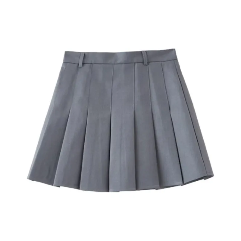 Three Blessings Casual Short Skirts Women's Gray-0