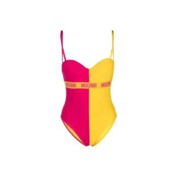 MOSCHINO One piece Swimsuit Women's Red & Yellow