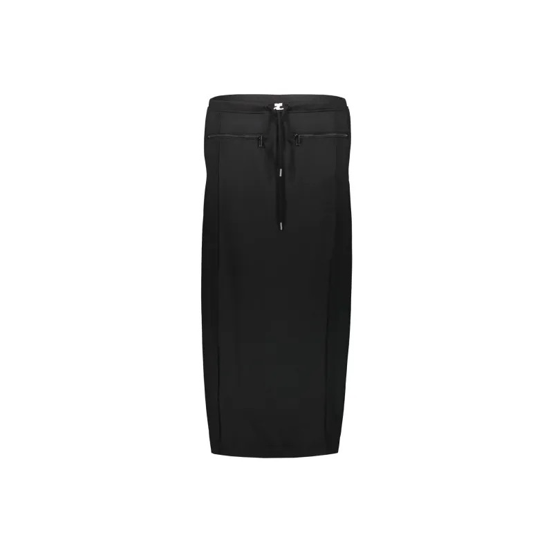 Courrèges Tracksuit Interlock Long Skirt 'Black'-0