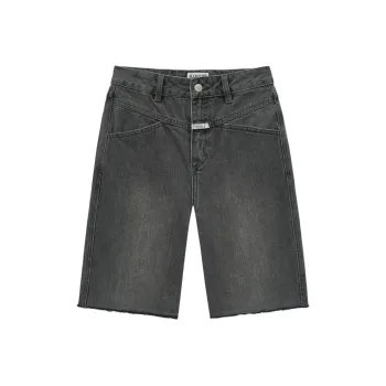 MARITHE FRANCOIS GIRBAUD SS24 Denim Shorts Women's Light Gray