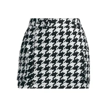 Adidas Ivy Park Halls Of Ivy Kids Houndstooth Skirt Clear Grey/Black