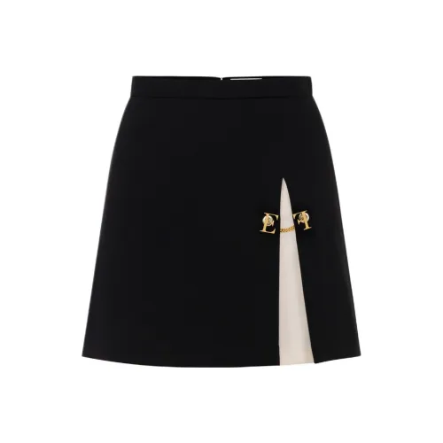 Elisabetta Franchi Two Tone Crêpe Miniskirt