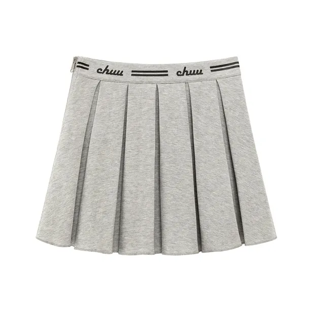 CHUU Casual Short Skirts Women's Light Heather Gray-0