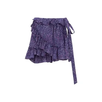 SAINT LAURENT Ruffled Wrap Skirt