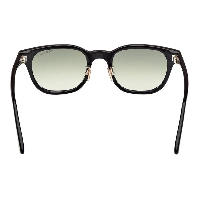 TF Plate Frame Irregular Shape Sunglasses Unisex Black-4
