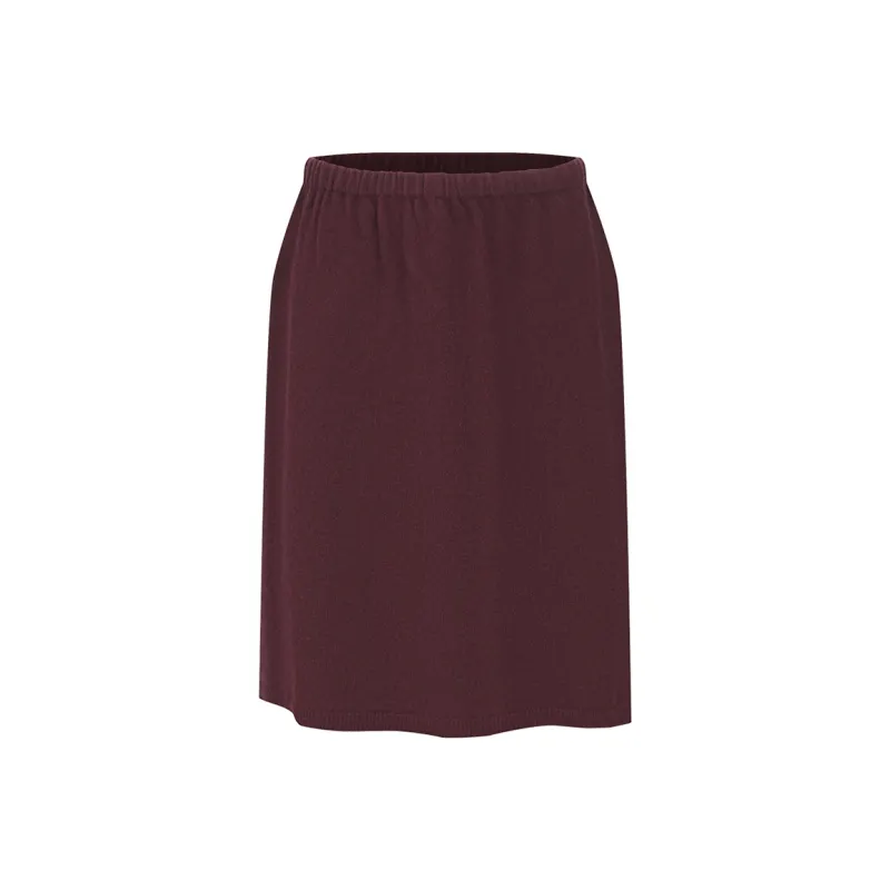 URBAN REVIVO Casual Short Skirts Women's Burgundy-0