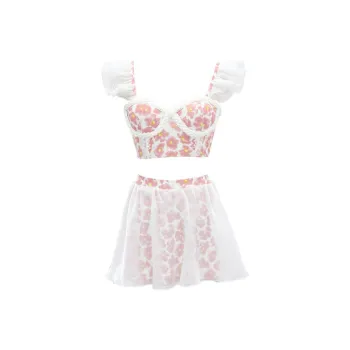 Xu Susu Two-Piece Swimsuits Women's Pink