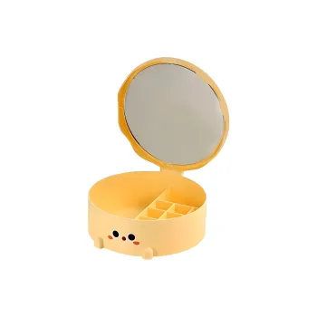 Future Maple Milk Cute Cake Make Up Mirrors Multifunction Mirror Finish Storage Box