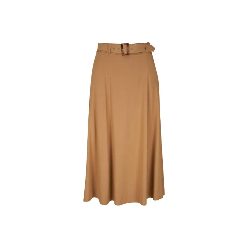 VERONICA BEARD Arwen Belted Midi Skirt-0