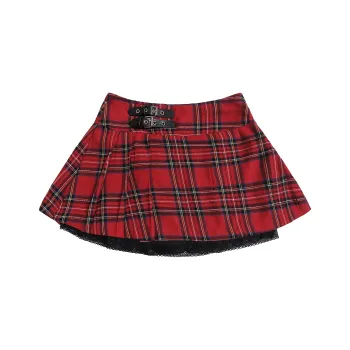 JASONWOOD Casual Short Skirts Women's Red