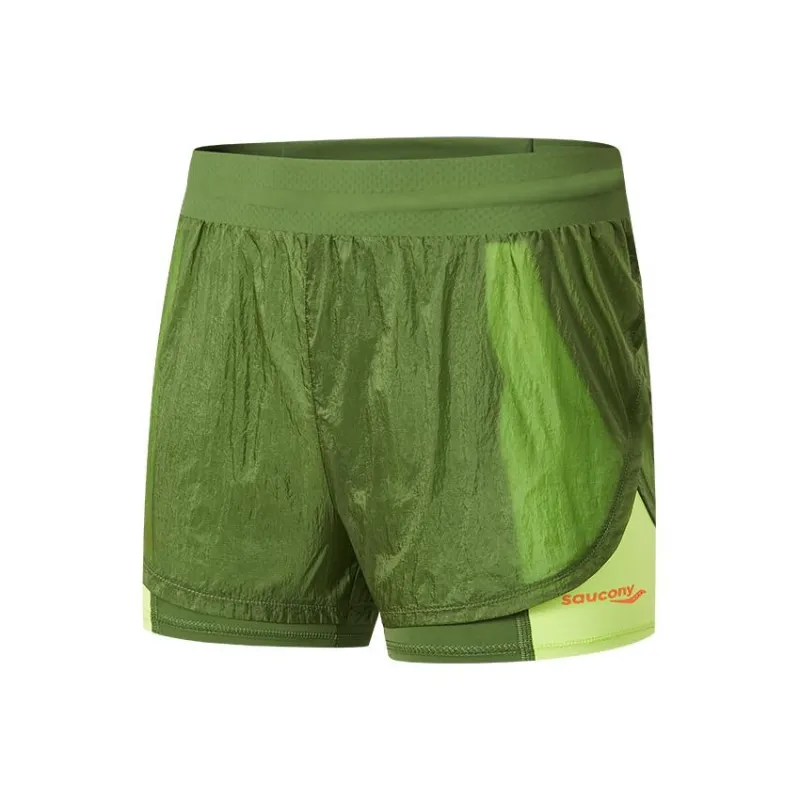 Saucony Sports Shorts Women's Dark Green-0