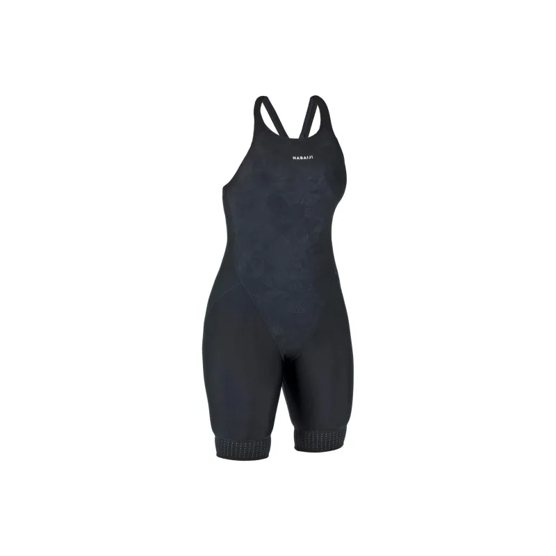 DECATHLON Swimsuit Set Women's Smoky Black-0