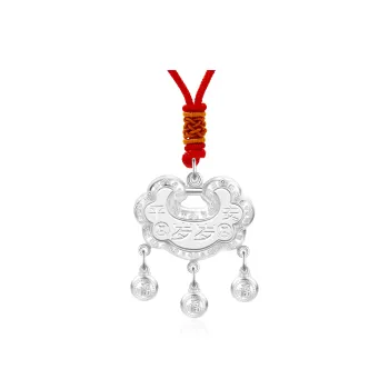 Lao Feng Xiang S999 Fine Silver Sterling Silver Necklaces Kids'