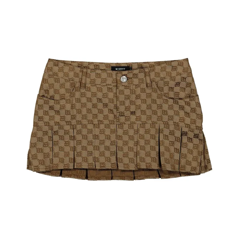 Misbhv Logo jacquard Mini Skirt-0