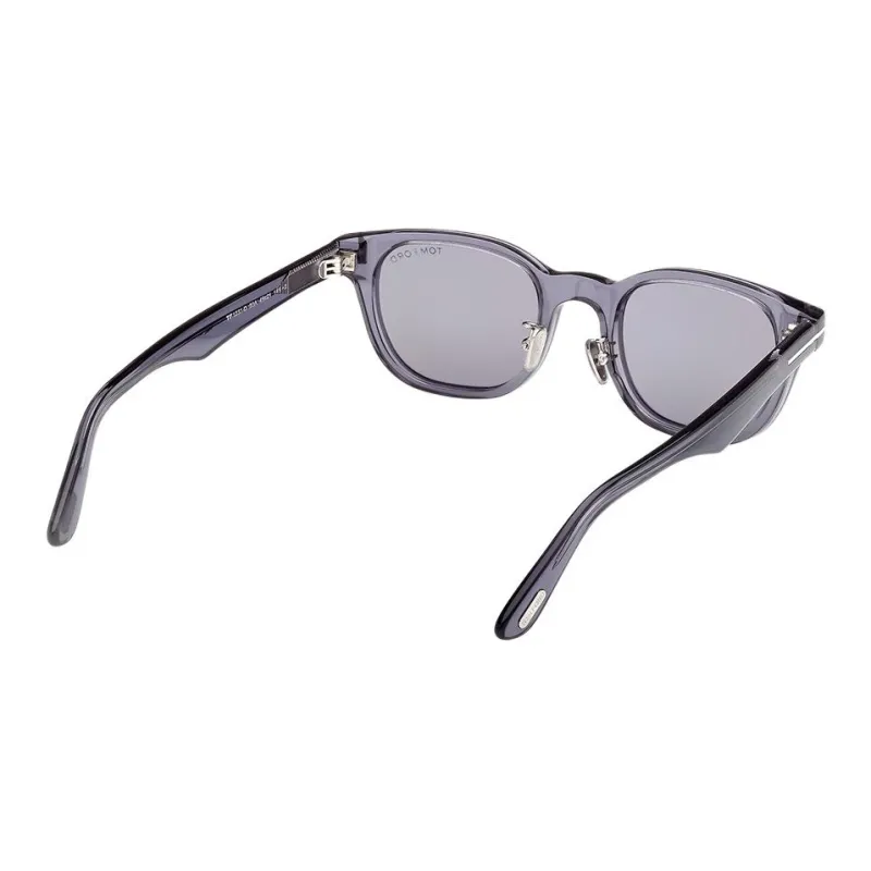 TF Plate Frame Square Sunglasses Unisex Gray-5
