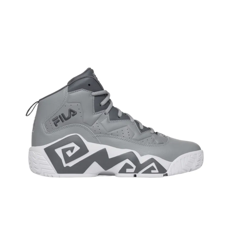 FILA MB Cushioning, Slip Resistant, And Abrasion Resistant Mid Top Basketball Shoes Men's Gray-1
